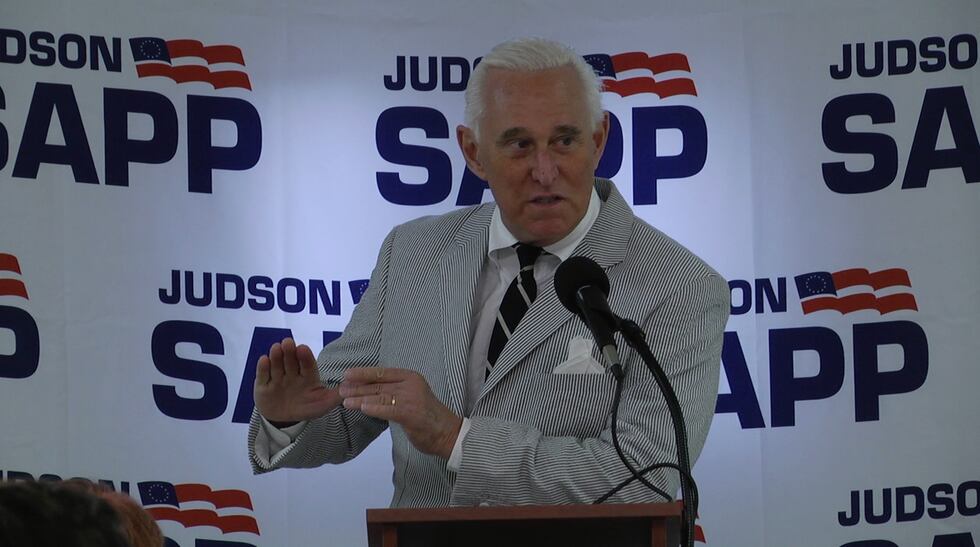 Roger Stone at Sapp event